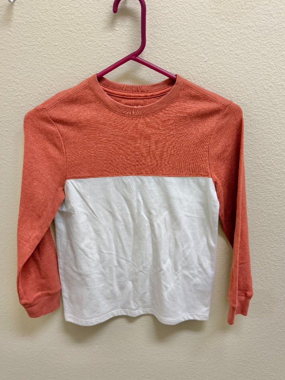 NWOT Cat & Jack Boys Waffle Cut Long Sleeve Top
